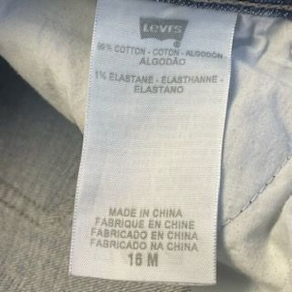 Levis Perfectly Slimming Jeans 16 M High Rise Boot Cut Stretch Medium Wash - Picture 7 of 11